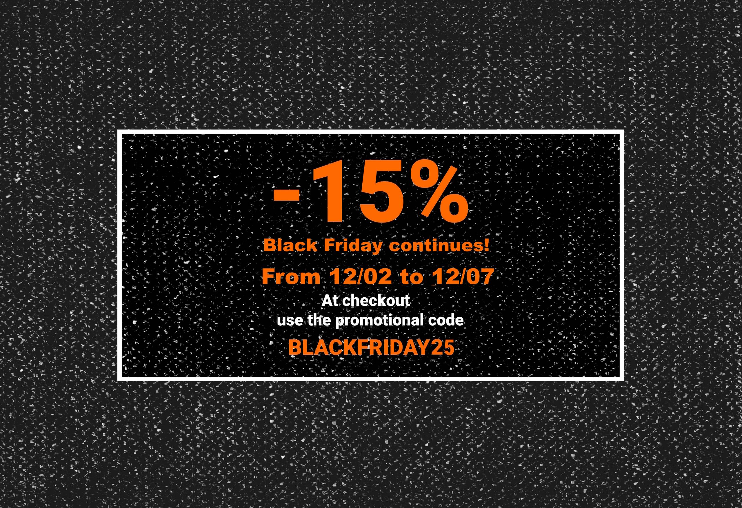 BLACK FRIDAY -15%